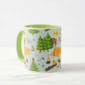 Campings-Muster Tasse (Vorderseite Links)