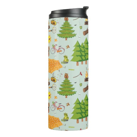 Campings-Muster Thermosbecher (Nach links gedreht)