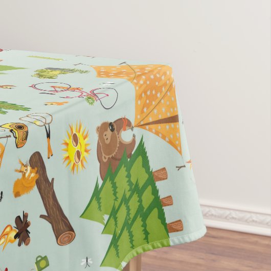 Campings-Muster Tischdecke (Beispiel)