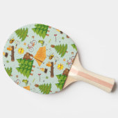 Campings-Muster Tischtennis Schläger (Seitenansicht)