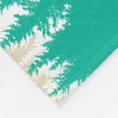 Campings-Spaß-glücklicher Lagerbewohner-rustikaler Fleecedecke (Ecke)