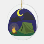 Campings-Szene Keramikornament (Links)