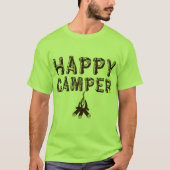 Campings-T - Shirt - glücklicher Camper (Vorderseite)
