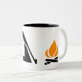 Campings-Tasse Zweifarbige Tasse (VorderseiteRechts)