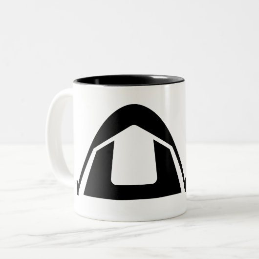 Campings-Tasse Zweifarbige Tasse (Vorderseite Links)