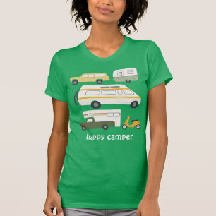 Campingsanhänger RV-GEWOHNHEIT des GLÜCKLICHEN T-Shirt