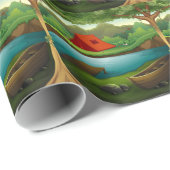 Campingsboden Geschenkpapier (Rolleneckpunkt)