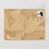 CampingScottie - Brindle Postkarte (Rückseite)