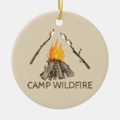 Campirwith Toasting Marshmallows Ornament (Vorne)