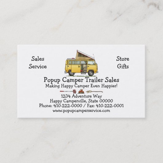 Campmobile Reisemobil Visitenkarte (Vorderseite)
