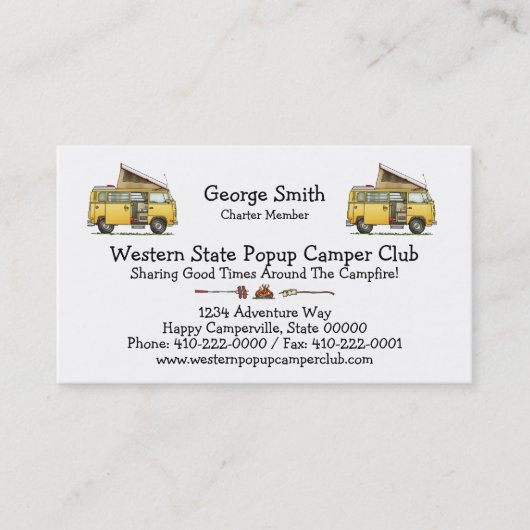 Campmobile Reisemobil Visitenkarte (Vorderseite)