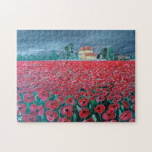 Campo de Amapolas Gemälde von Alfred Fox Puzzle