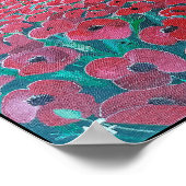 Campo de Amapolas Painting by Alfred Fox Poster (Ecke)