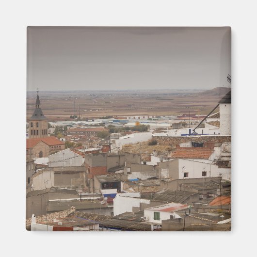 Campo de Criptana, antike Windmühlen La Mancha Magnet (Vorne)