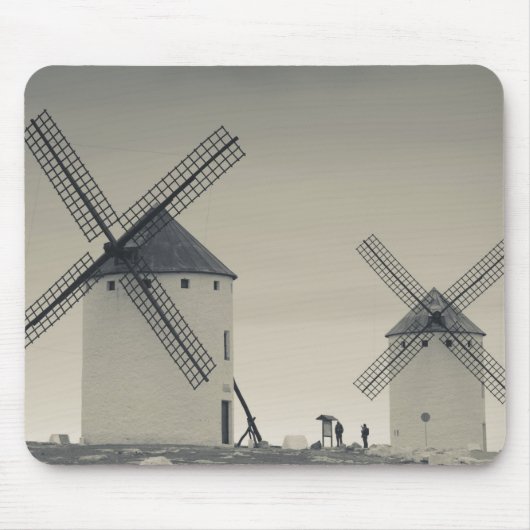 Campo de Criptana, antike Windmühlen La Mancha Mousepad (Vorne)