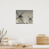 Campo de Criptana, antike Windmühlen La Mancha Poster (Küche)