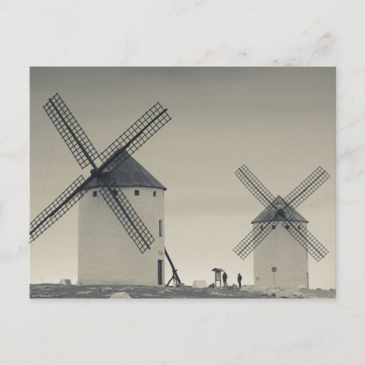 Campo de Criptana, antike Windmühlen La Mancha Postkarte (Vorderseite)