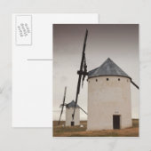 Campo de Criptana, antike Windmühlen La Mancha Postkarte (Vorne/Hinten)