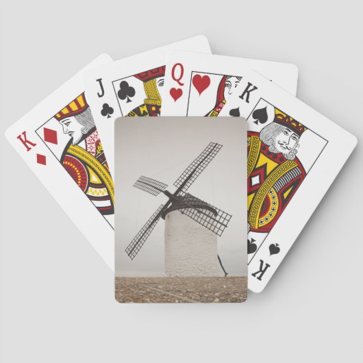 Campo de Criptana, antike Windmühlen La Mancha Spielkarten (Rückseite)
