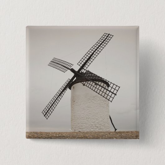 Campo de Criptana, antike Windmühlen von La Mancha Button (Vorderseite)