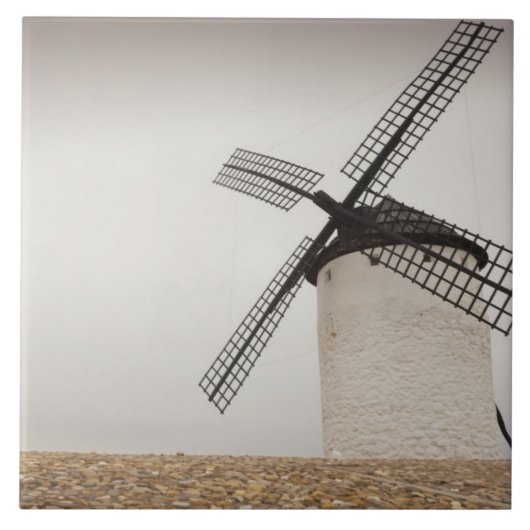 Campo de Criptana, antike Windmühlen von La Mancha Fliese (Vorderseite)