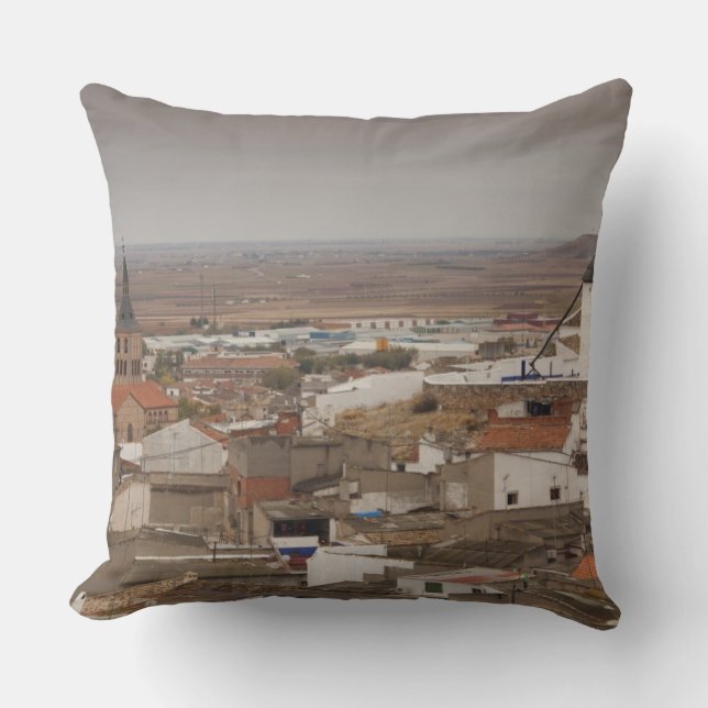 Campo de Criptana, antike Windmühlen von La Mancha Kissen (Vorderseite)