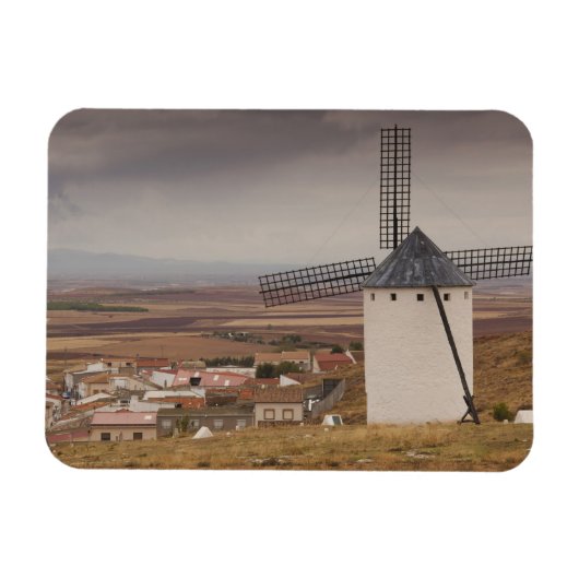 Campo de Criptana, antike Windmühlen von La Mancha Magnet (Horizontal)