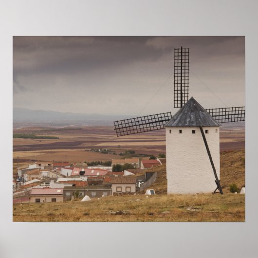 Campo de Criptana, antike Windmühlen von La Mancha Poster (Vorne)