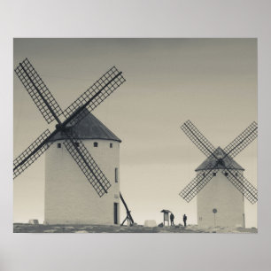 Campo de Criptana, antike Windmühlen von La Mancha Poster