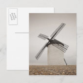 Campo de Criptana, antike Windmühlen von La Mancha Postkarte (Vorne/Hinten)