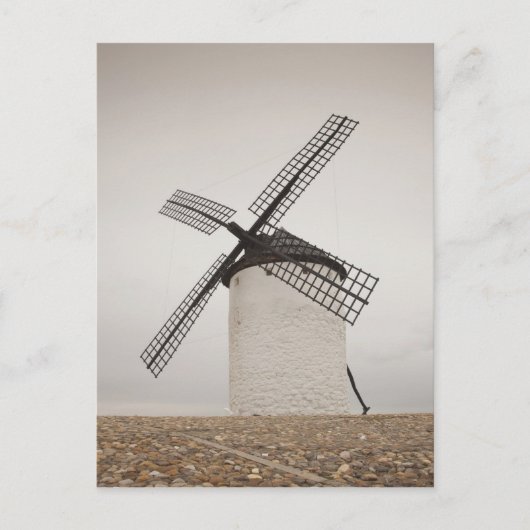 Campo de Criptana, antike Windmühlen von La Mancha Postkarte (Vorderseite)