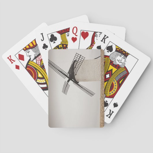 Campo de Criptana, antike Windmühlen von La Mancha Spielkarten (Rückseite)