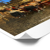 Campo di Fiore, Rom, Italien Design Foto Print Poster (Ecke)