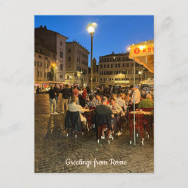 Campo di Fiore, Rom, Italien Design Postkarte