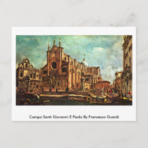 Campo Santi Giovanni E Paolo von Francesco Guardi Postkarte