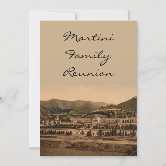 Campo Santo, Genua, Ligurien, Italien Einladung (Vorderseite)