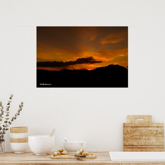 Campobasso, un tramonto! poster (Küche)