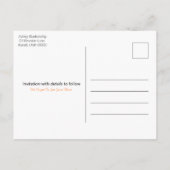 Campout Wiedersehen Celebration Save the Date Vorl Ankündigungspostkarte (Rückseite)