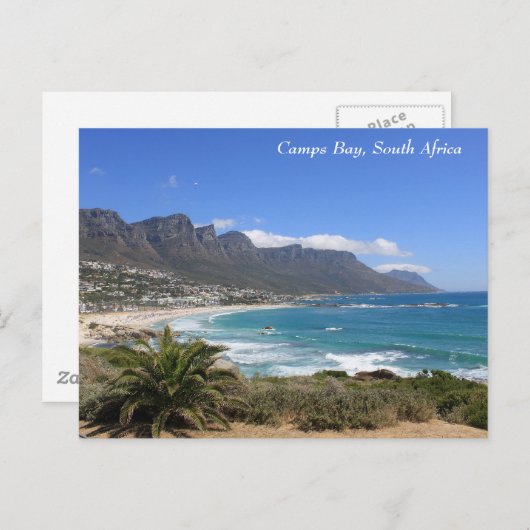 Camps Bay Beach, Südafrika Postkarte (Vorne/Hinten)
