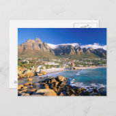 Camps Bay Beach und die Zwölf Apostel Range Postkarte (Vorne/Hinten)