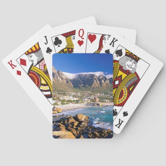 Camps Bay Beach und die Zwölf Apostel Range Spielkarten (Rückseite)