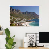Camps Bay Beach und Zwölf Apostel Poster (Heimbüro)