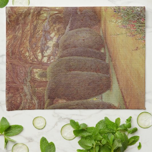 Campsea Ashe, Suffolk von Ernest Arthur Rowe Geschirrtuch (Gefaltet)