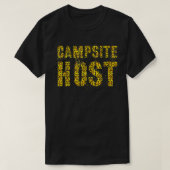 CAMPSITE HOST Leopard Print Summer Counselor Teach T-Shirt (Design vorne)