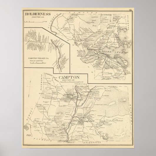 Campton, Holderness Poster (Vorne)