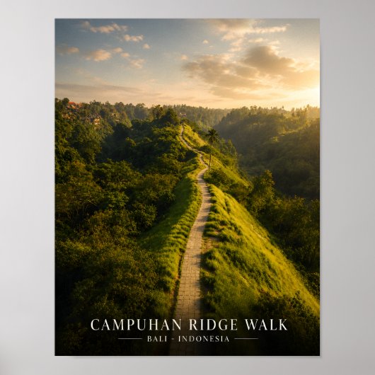 Campuhan Ridge Walk Bali Poster (Vorne)
