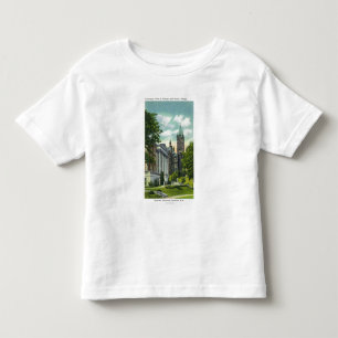 Campus-Ansicht Syrakus U, die Crouse Uni zeigt Kleinkind T-shirt