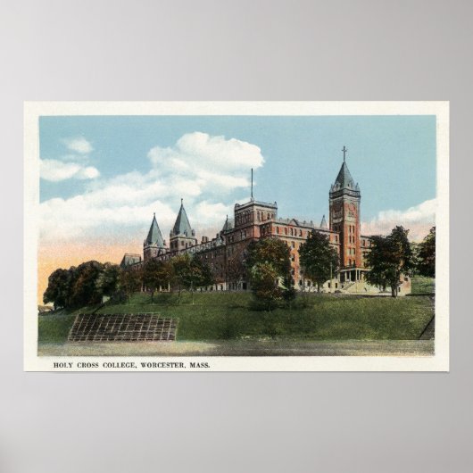 Campus Aussicht auf die Uni des Heiligen Kreuzes Poster (Vorne)