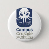 Campus-Kreuzzug für Cthulhu Button (Vorderseite)