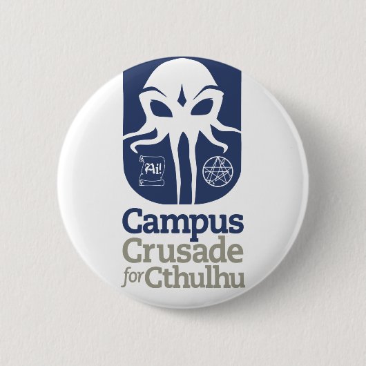 Campus-Kreuzzug für Cthulhu Button (Vorderseite)